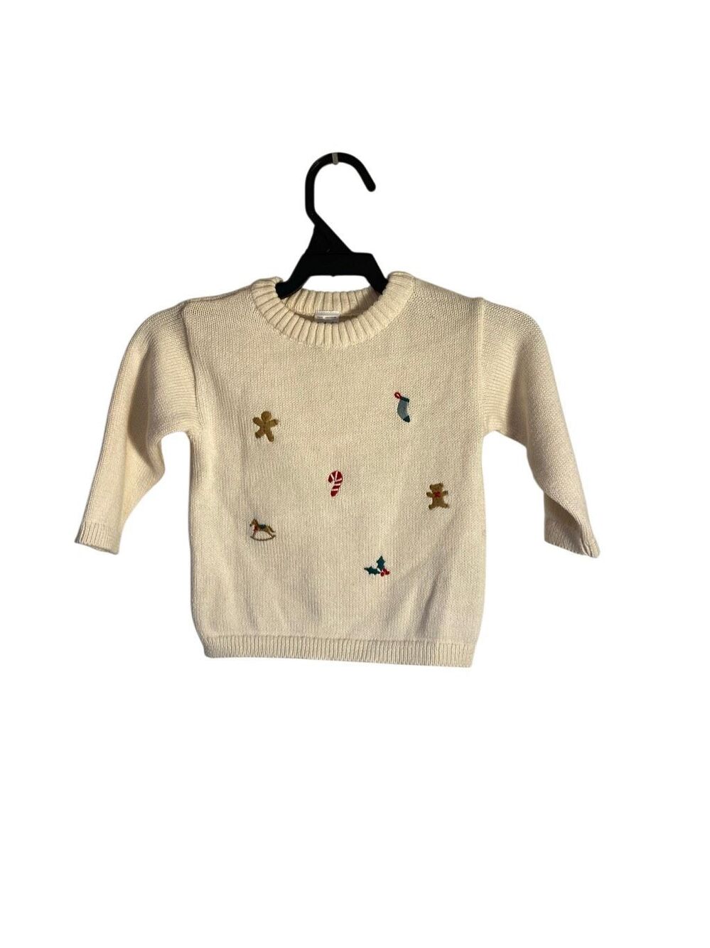 Carter’s boys embellished holiday cotton pull over sweater 9 M